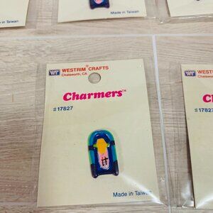 Vintage Westrim Crafts Jukebox Flat Back Cabochon Charms Lot Of 9